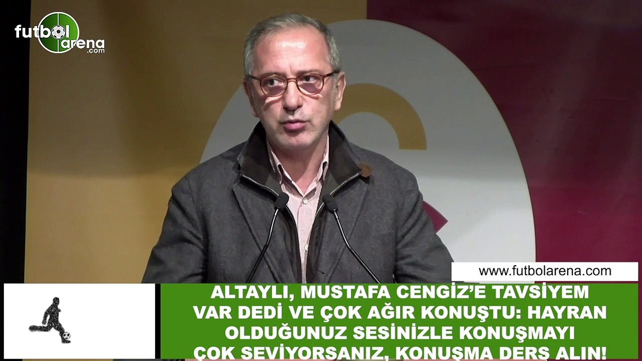 Fatih Altaylı, Mustafa Cengiz'e tavsiyem var dedi ve çok ağır konuştu!