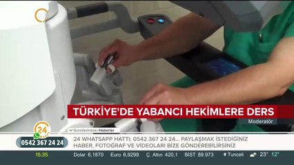 Türk doktordan yabancı doktorlara eğitim
