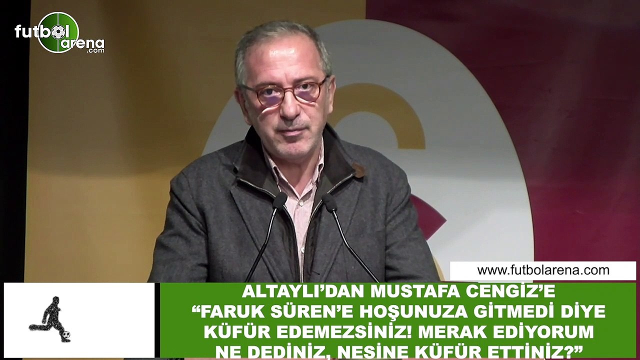 Fatih Altaylı'dan Mustafa Cengiz'e: "Faruk Süren'e hoşunuza gitmedi diye küfür edemezsiniz!"