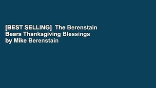 [BEST SELLING]  The Berenstain Bears Thanksgiving Blessings by Mike Berenstain