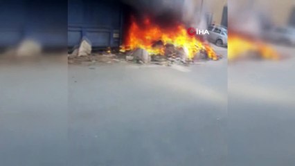 Sanayide korkutan yangın