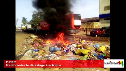 Conakry: quand une émeute anti délestage à Matam apporte le courant à toutes les zones sevrées
