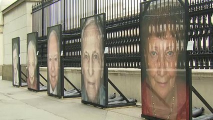 Viena se llena de rostros del holocausto contra el olvido