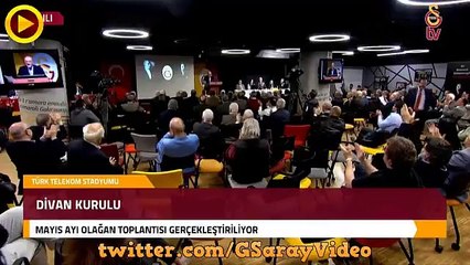 Galatasaray Divan Kurulu Toplantısı’nda Ekrem İmamoğlu’na destek