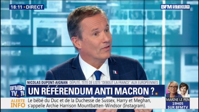 Nicolas Dupont-Aignan sur les européennes: L'idée, c'est de dessiner une Europe qui serve aussi la France