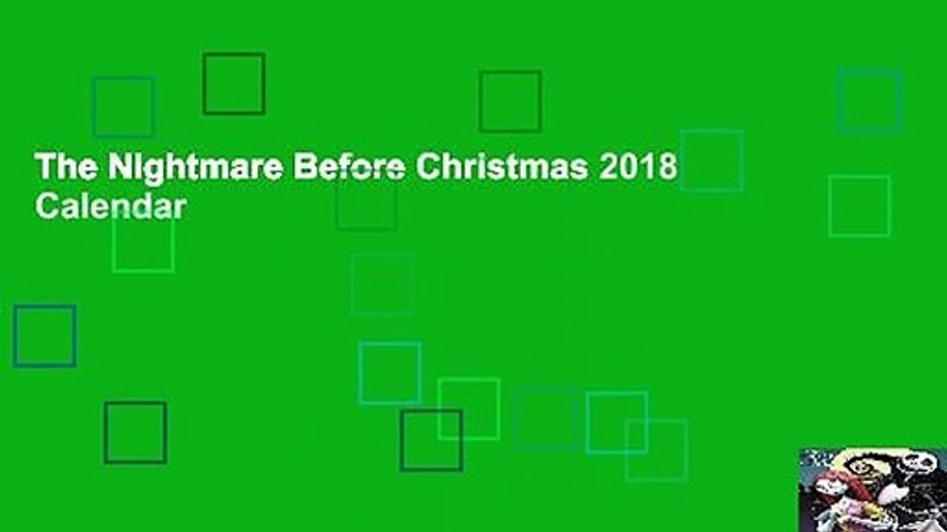 The Nightmare Before Christmas 2018 Calendar