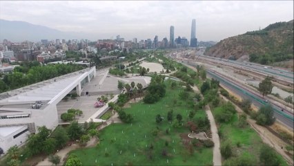 Bicentenario Park  at Vitacura in Santiago, Chile