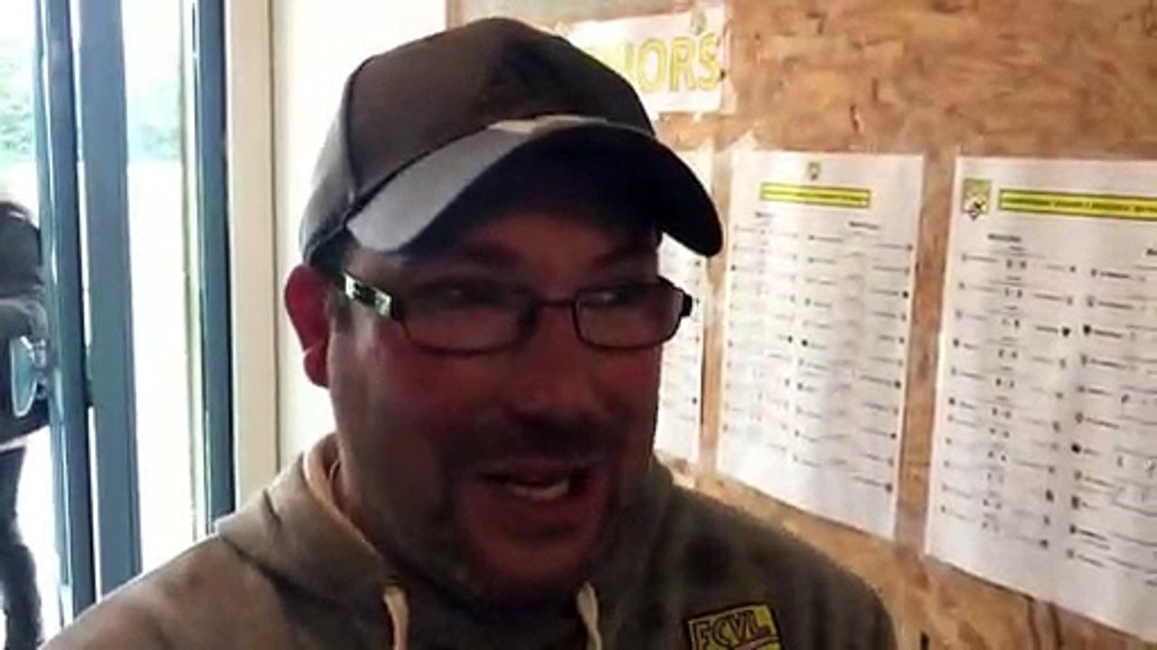 Coupe LAuRA Foot (1/4 de finale) – Cédric VOISIN réagit après la qualification du FC VAL LYONNAIS contre HAUTS-LYONNAIS