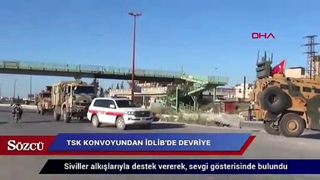 TSK konvoyundan, İdlib’de devriye