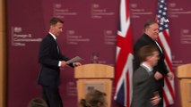 - ABD Dışişleri Bakanı Pompeo, İngiliz Mevkidaşı Hunt İle Bir Araya Geldi- Hunt: 'İngiltere, İran İle Anlaşmaya Bağlı Kalacak'
