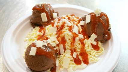 This Ice Cream Shop Makes "Spaghetti & Meatballs"