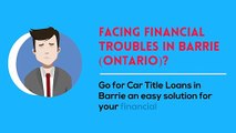 Car Title Loans in Barrie  no credit check