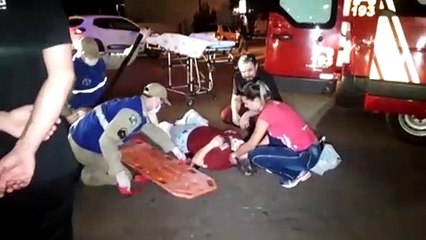 Jovem sofre fratura após acidente na Rua Rio de Janeiro