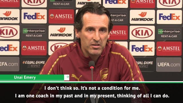 Emery remains positive despite Europa League pressure