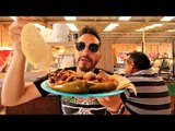 Carnitas y torta de milanesa en el Mercado municipal de San José Iturbide