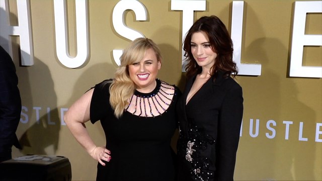 Anne Hathaway, Rebel Wilson The Hustle Premiere Golden Carpet