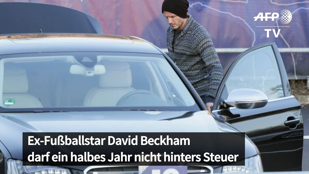 David Beckham darf sechs Monate nicht hinters Steuer