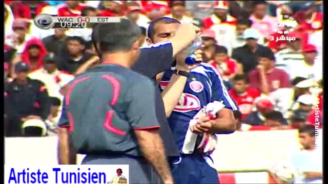 الشوط الاول مباراة الترجي الرياضي و الوداد الرياضي 1-0 ذهاب نهائي دوري ابطال العرب 2009