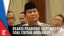 Reaksi Prabowo Saat Ditanya Cuitan 'Setan Gundul' Andi Arief