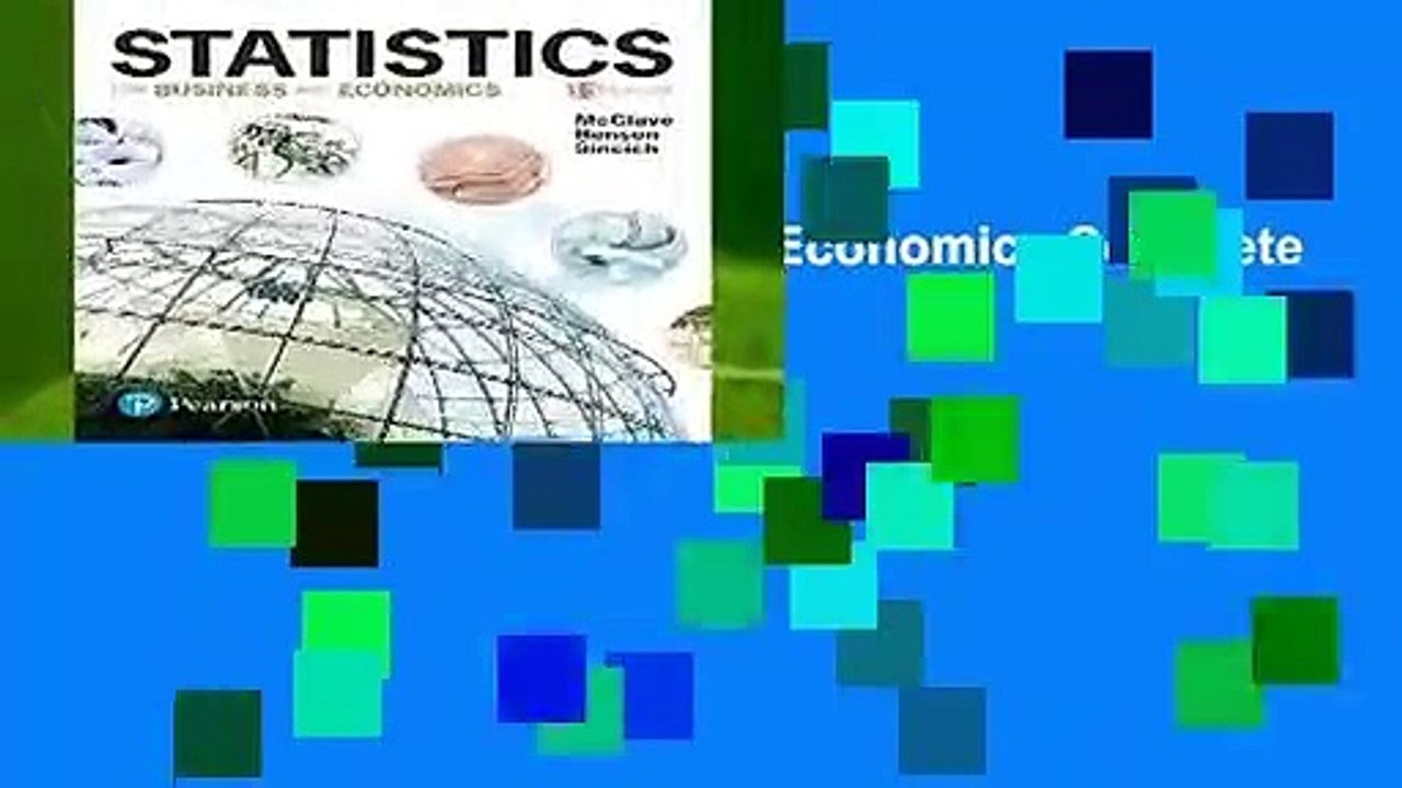 Statistics for Business and Economics Complete