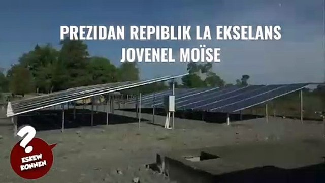 Jovenel Moïse Enstale nan Ferye ( Nòdès) yon sistèm ponpaj solè