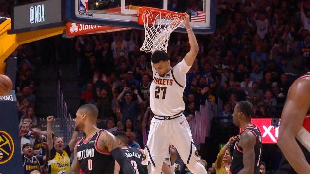 Murray's put-back dunk in Denver demolition of Trail Blazers