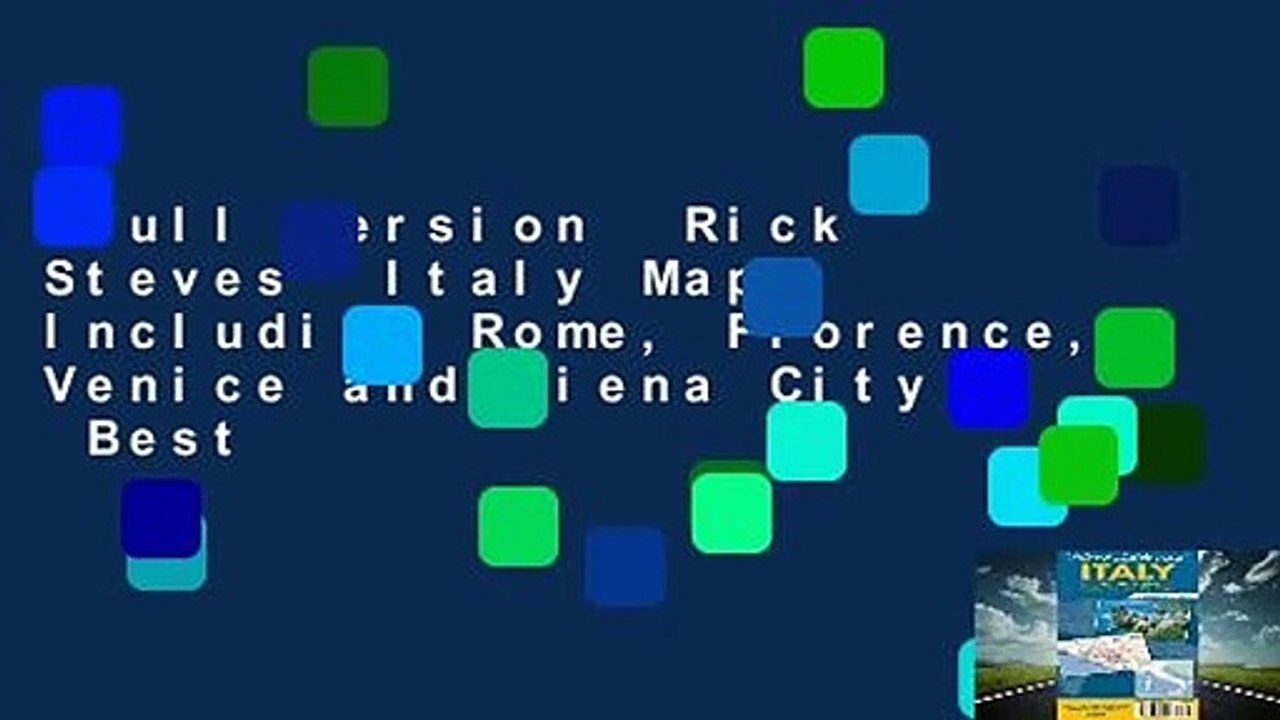 Full version  Rick Steves  Italy Map: Including Rome, Florence, Venice and Siena City  Best