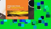 Review  Predictive HR Analytics: Mastering the HR Metric - Martin R. Edwards