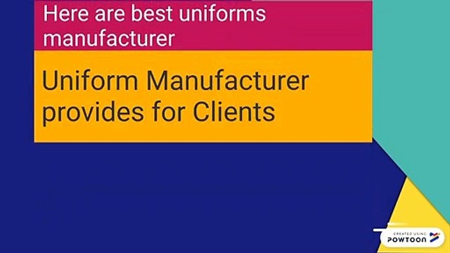 best uniforms manufacturer