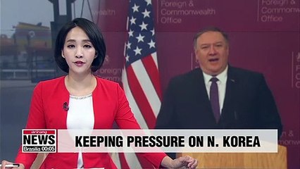 Keeping pressure on N. Korea imperative for world security: Pompeo