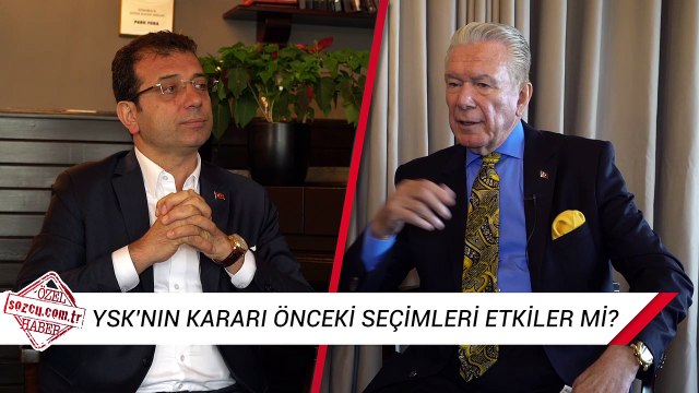 Ekrem İmamoğlu, Uğur Dündar’a konuştu