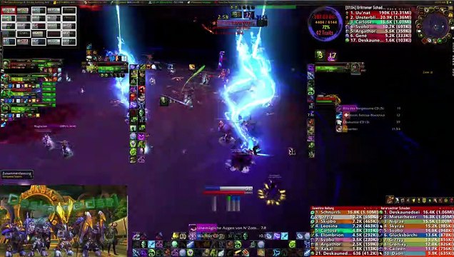 WoW BFA Unholy Deathknight 'Uu'nat' Crucible of Storms LFR Raid Melee PoV (2160p)
