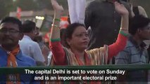 India's Modi addresses thousands in Delhi ahead of voting