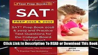 [Read] SAT Prep 2018   2019: SAT Prep Book 2018   2019 and Practice Test Questions for the College
