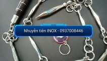 #Nhuyễn tiên INOX. Nặng 600gr, mối hàn giữa 2 thanh chắc chắc. Đầu xoay linh hoạt. #KANSHOP nunchaku