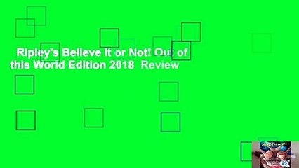 Ripley's Believe It or Not! Out of this World Edition 2018  Review