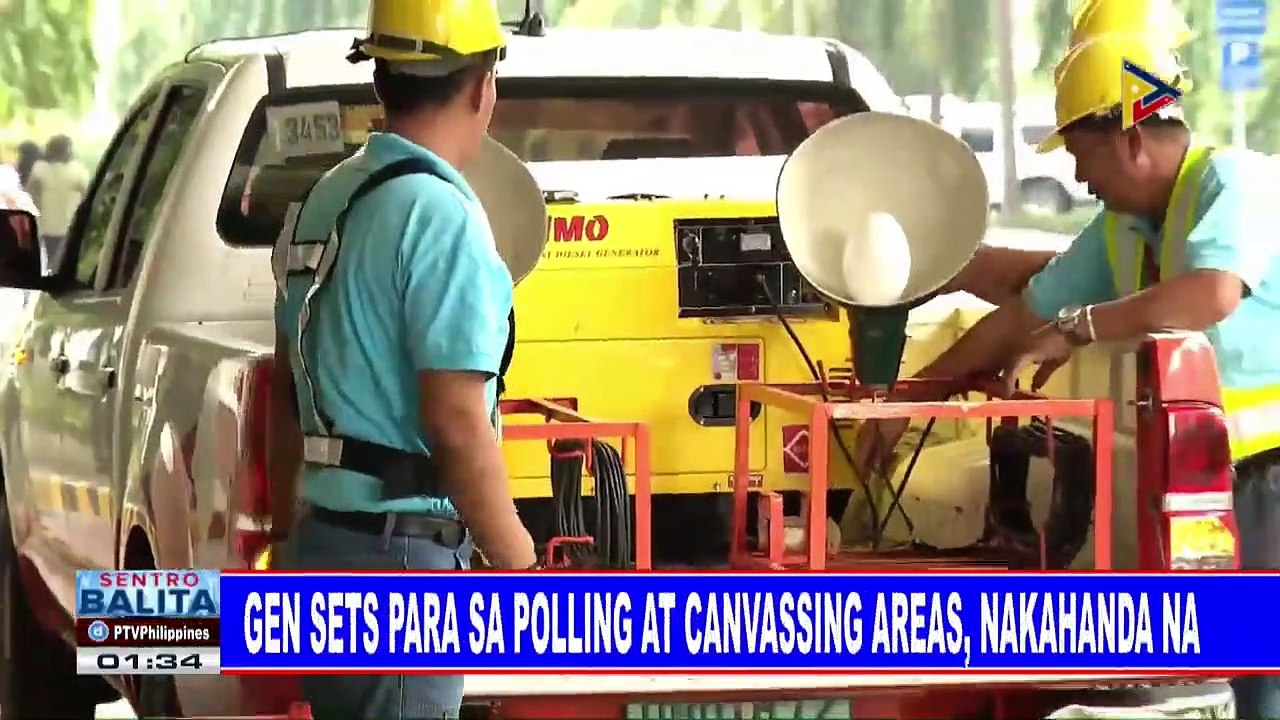 Generator sets para sa polling at canvassing areas, nakahanda na #HatolNgBayan2019