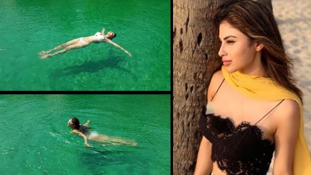 Actress Mouni Roy Bikini: நடிகை மவுனி ராய் பிகினி வீடியோ