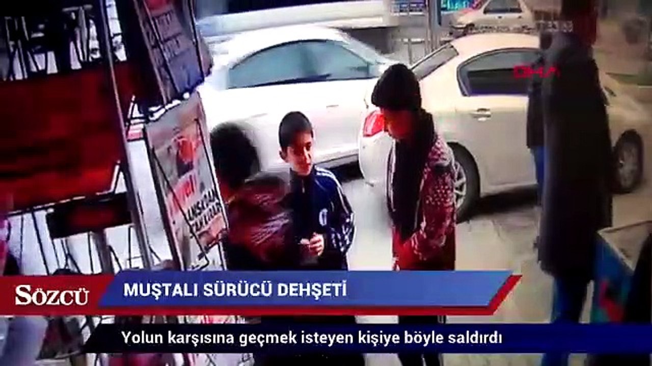 Muştalı sürücü dehşeti