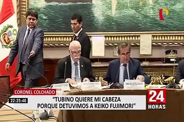 Colchado: "Tubino quiere mi cabeza porque detuvimos a Keiko Fujimori"