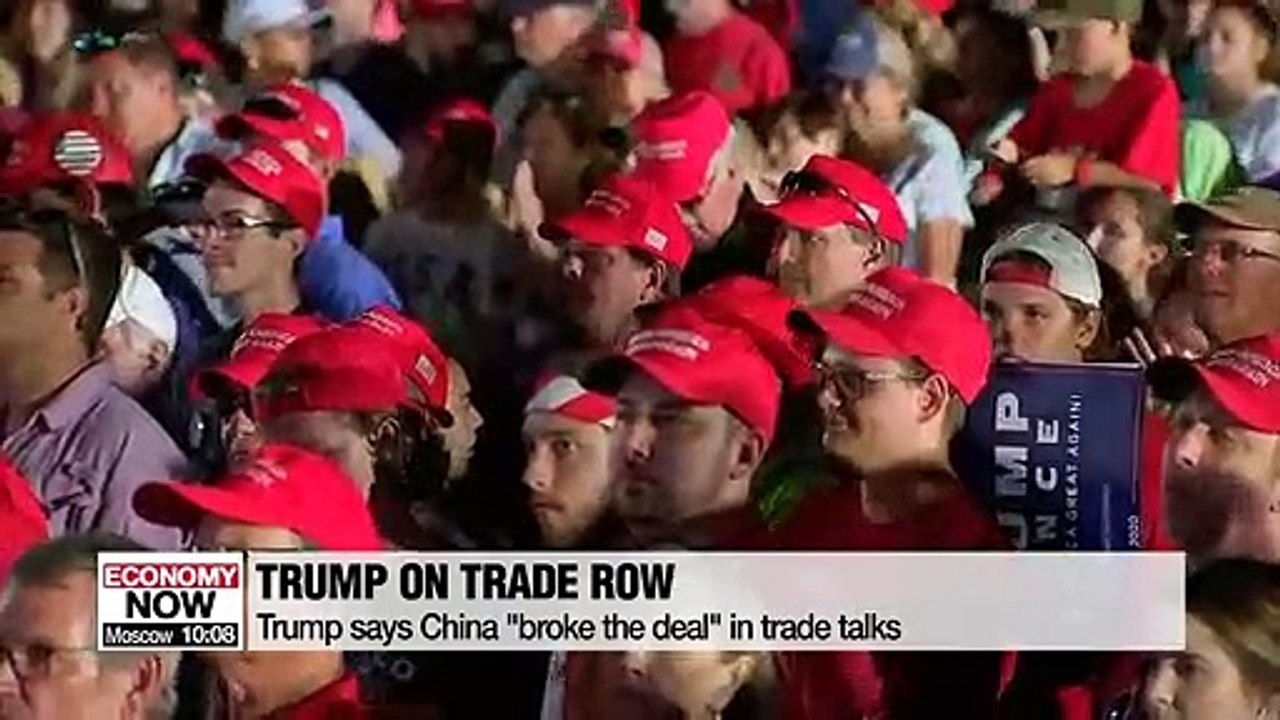 Trump says China "broke deal" in trade talks