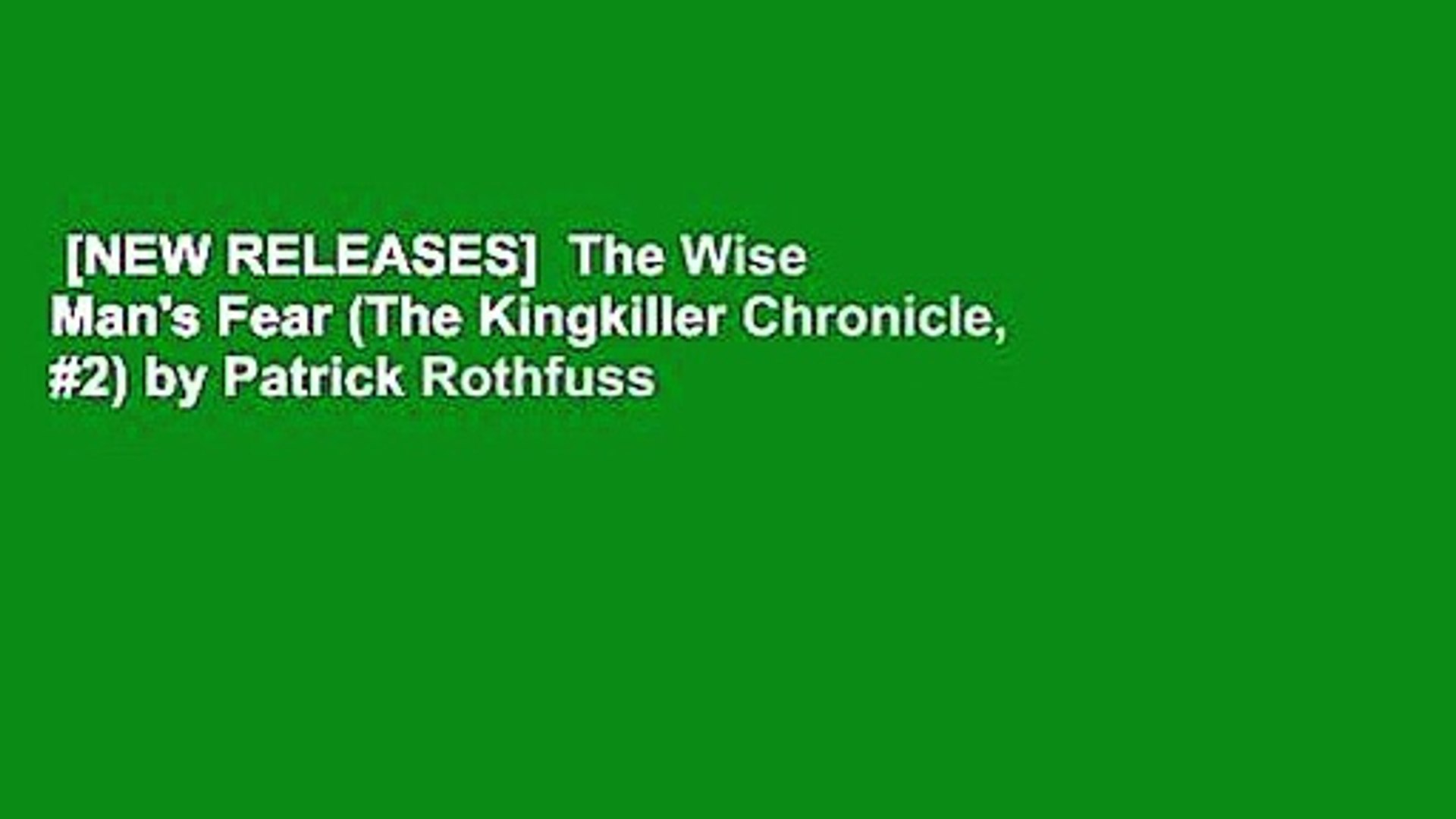 New Releases The Wise Man S Fear The Kingkiller Chronicle 2