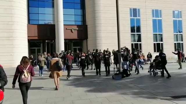 Concentración en apoyo a los investigados por la ocupación de Rozalejo