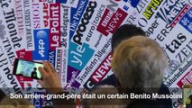 En campagne, Caio Mussolini ne renie pas son arrière-grand-père