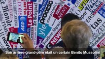 En campagne, Caio Mussolini ne renie pas son arrière-grand-père
