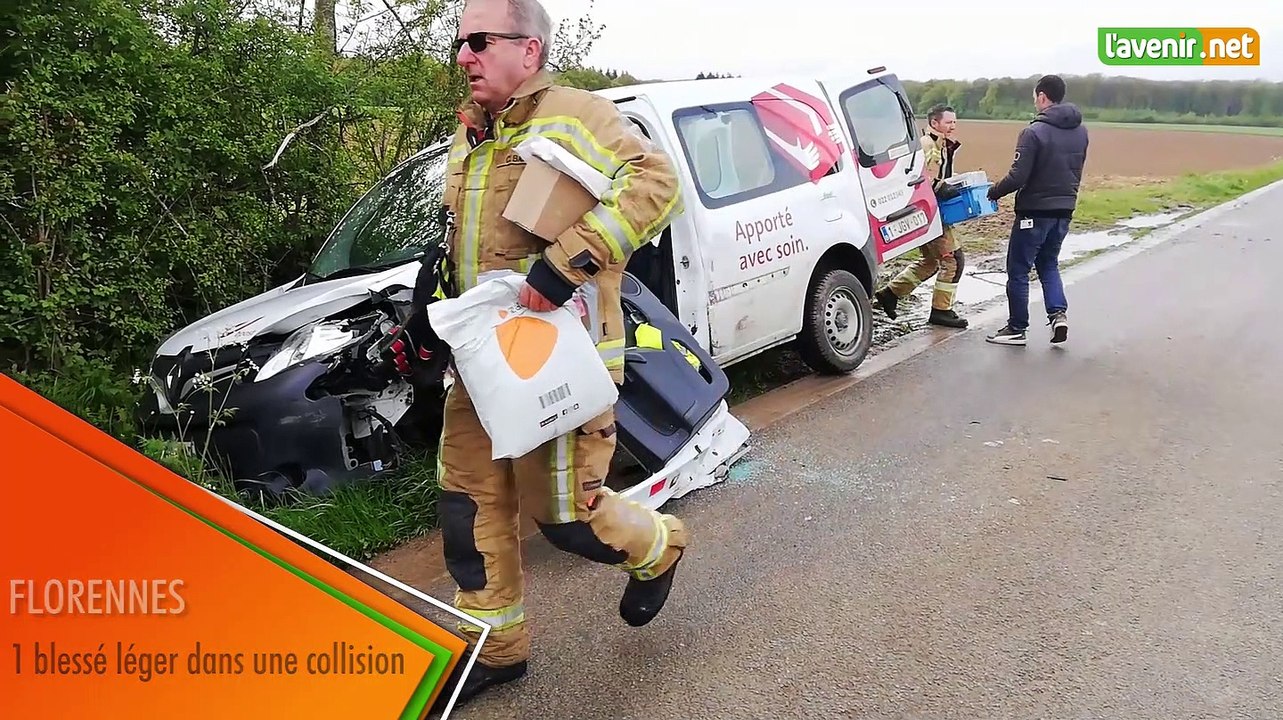 Florennes - un blessé léger dans une collision