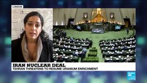 Iran Nuclear Deal : Tehran threatens to resume Uranium enrichment