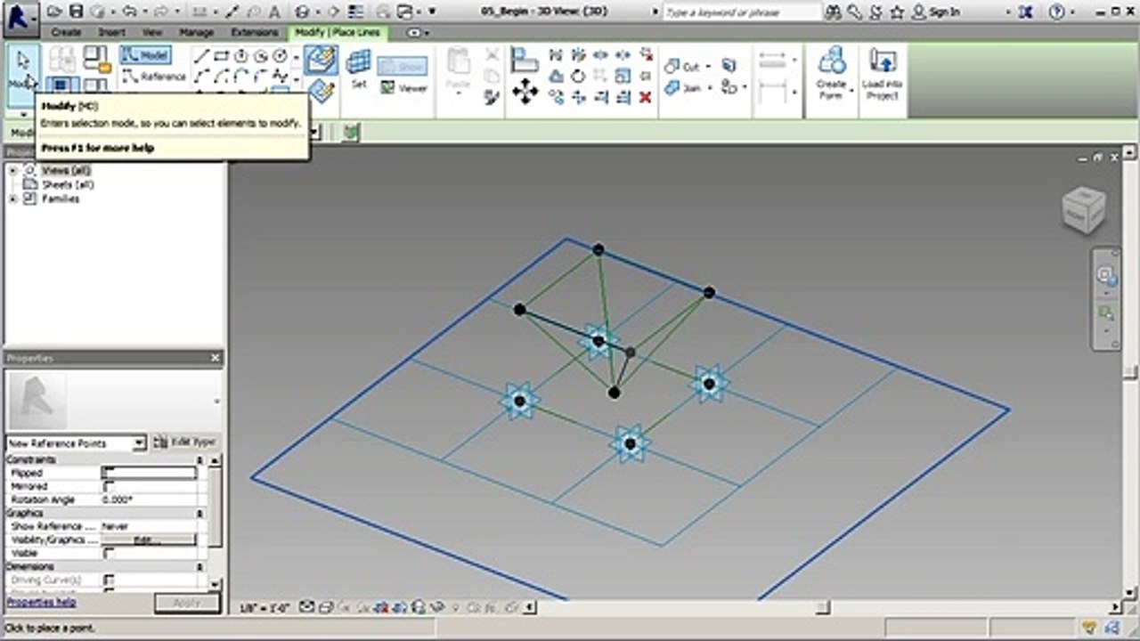 Digital Tutors - Advanced Modeling Tools in Revit_05 Testing the structure and making adjustments