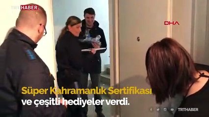 Alman polisinden Kenan'a "Süper Kahramanlık Sertifikası"