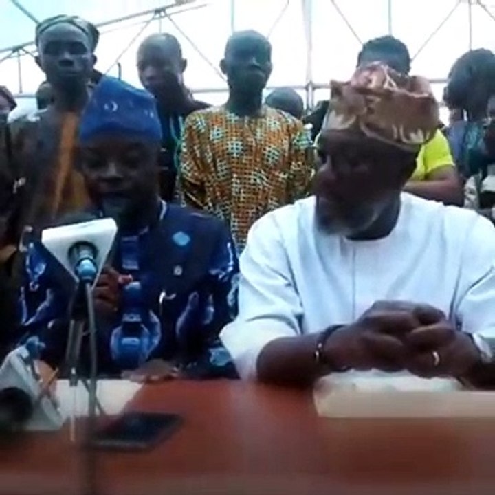 The DG, Allied Peoples Movement (APM) in Ogun State, Sarafa Tunji Isola, disp...